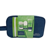 MEN'S REPUBLIC GROOMING KIT 4PC CLEANSING IN TOILETRY BAG